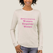 Feministisch citaat Bella + Canvas Vrouwen Tri-Blend Shirt (Voorkant)