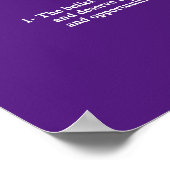 feministisch definitievierkant poster (Hoek)