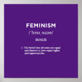feministisch definitievierkant poster (Voorkant)