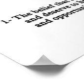 feministisch definitievierkant poster (Hoek)