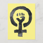 Feministisch eerste symbool briefkaart (Voorkant)