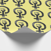 Feministisch eerste symbool cadeaupapier (Hoek)