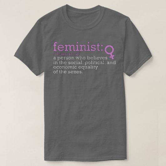 Feministisch feminisme Vrouwen mondiger maken Gend T-shirt (Design voorkant)