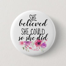 Feministisch Inspirerend Citaat Floral