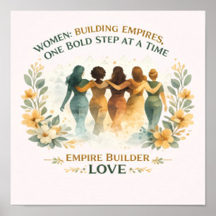 Feministisch inspirerend T-shirt, sterke vrouwen e Poster