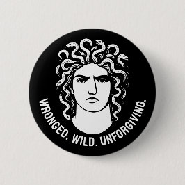Feministisch Medusa-pictogram Ronde Button 5,7 Cm