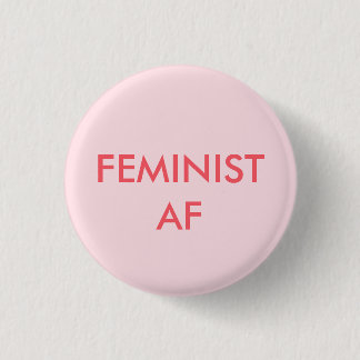 feministisch meisje met ronde knop ronde button 3,2 cm