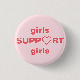 feministisch meisje met ronde knop ronde button 3,2 cm