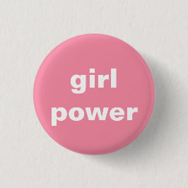 feministisch meisje met ronde knop ronde button 3,2 cm