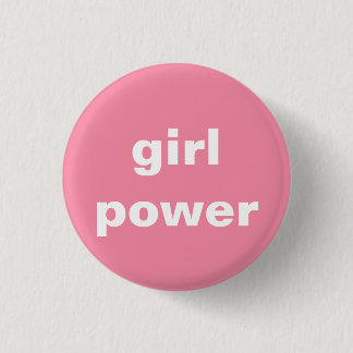 feministisch meisje met ronde knop ronde button 3,2 cm