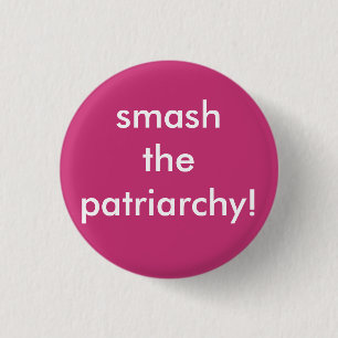 feministisch meisje, ronde knop button 3,2 cm