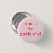 feministisch meisje, ronde knop ronde button 3,2 cm (Voorkant /achterkant)