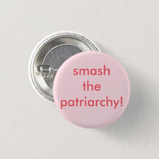feministisch meisje, ronde knop ronde button 3,2 cm (Voorkant /achterkant)