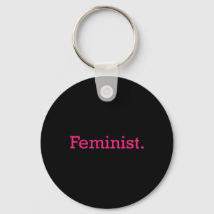 Feministisch minimalistisch verzet tegen patriarch sleutelhanger