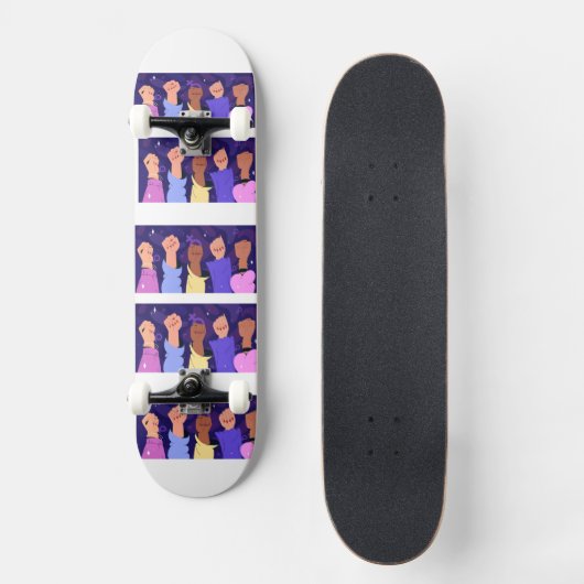 feministisch skateboarddek persoonlijk skateboard (Voorkant)