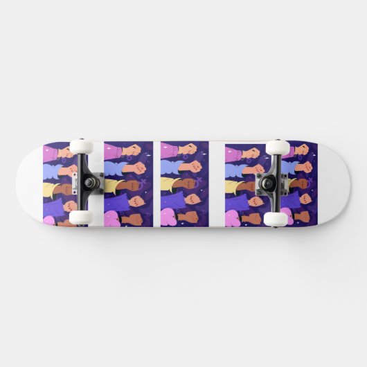 feministisch skateboarddek persoonlijk skateboard (Horizontaal)