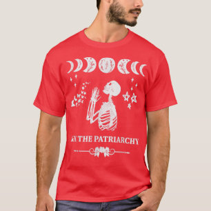 Feministisch skeleton, hij de Patriarchy Pro Choic T-shirt