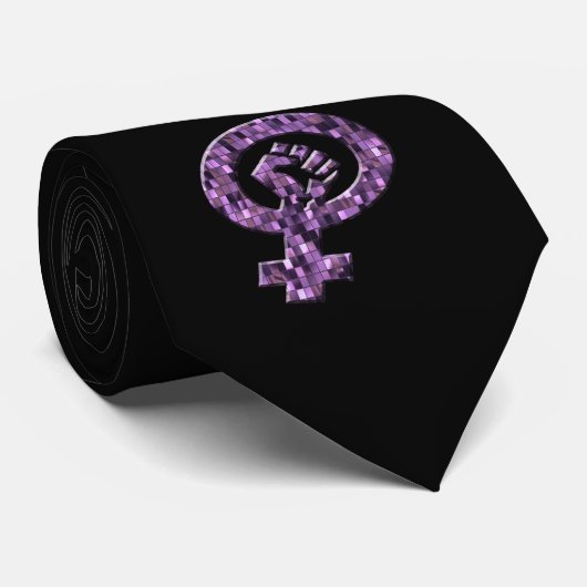 Feministisch Stropdas (Opgerold)