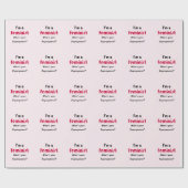 Feministisch superkrachtige slogan roze cadeaupapier (Vlak)