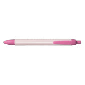 Feministisch superkrachtige slogan roze zwarte inkt pen (Achterkant)
