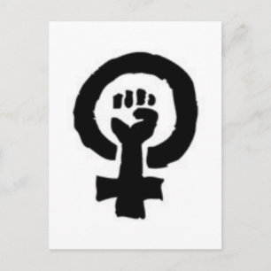 Feministisch symbool briefkaart