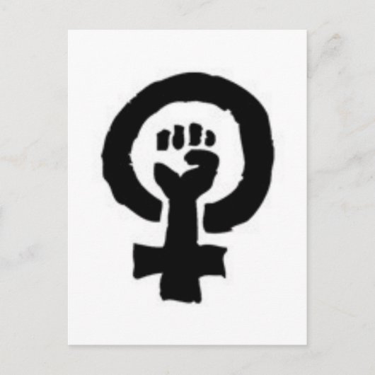 Feministisch symbool briefkaart (Voorkant)