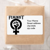 Feministisch symbool etiket (Insitu)