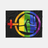 Feministisch symbool LGBT Resist Pride Fist Rainbo Fleece Deken (Voorkant (Horizontaal))