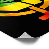 Feministisch symbool LGBT Resist Pride Fist Rainbo Poster (Hoek)