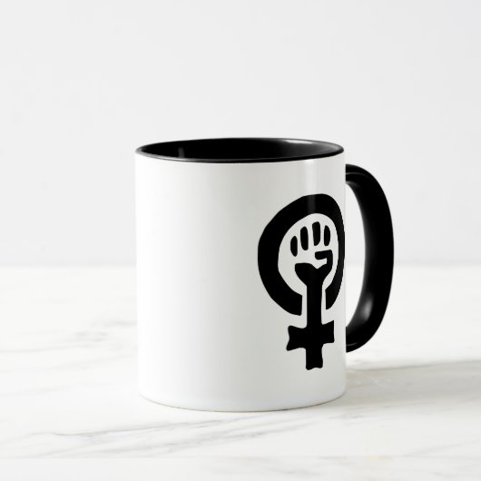 Feministisch symbool Logo Mok (Voorkant rechts)