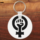 Feministisch symbool Logo Sleutelhanger (Voorkant)
