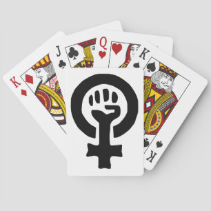 Feministisch symbool Logo Speelkaarten