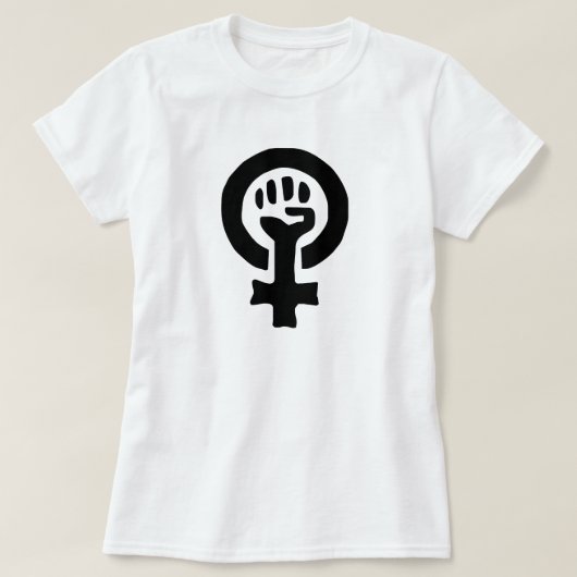 Feministisch symbool Logo T-shirt (Design voorkant)