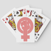 Feministisch symbool pokerkaarten (Achterkant)