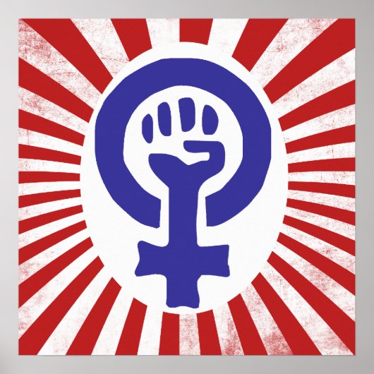 Feministisch symbool poster (Voorkant)