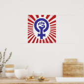 Feministisch symbool poster (Keuken)