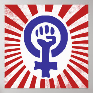 Feministisch symbool poster