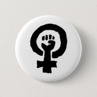 Feministisch symbool ronde button 5,7 cm
