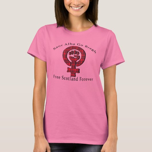 Feministisch symbool Scottish Independence T-Shirt (Voorkant)
