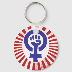 Feministisch symbool sleutelhanger