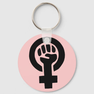 Feministisch symbool sleutelhanger