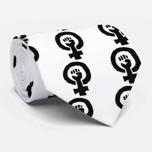 Feministisch symbool stropdas (Opgerold)