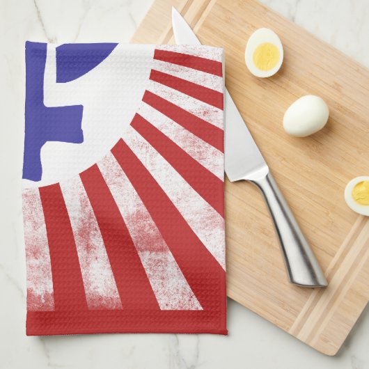 Feministisch symbool theedoek (Quarter Fold)