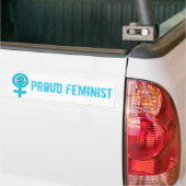 Feministisch symbool voor de kracht van vrouwen bumpersticker (Op Truck)