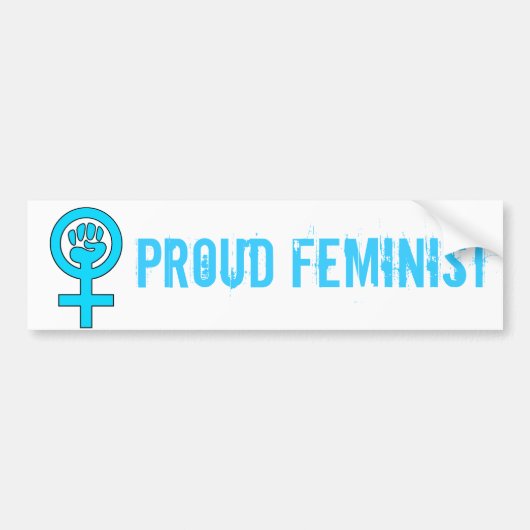 Feministisch symbool voor de kracht van vrouwen bumpersticker (Voorkant)
