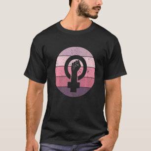 Feministisch symbool Vrouw Gelijkheid vrouw in fem T-shirt