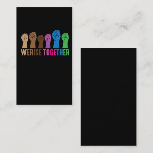 Feministisch verzet Sociale rechtvaardigheid Visitekaartje (Voorkant / Achterkant)