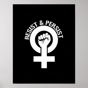 Feministisch verzet - Weerstand en bestendigheid - Poster