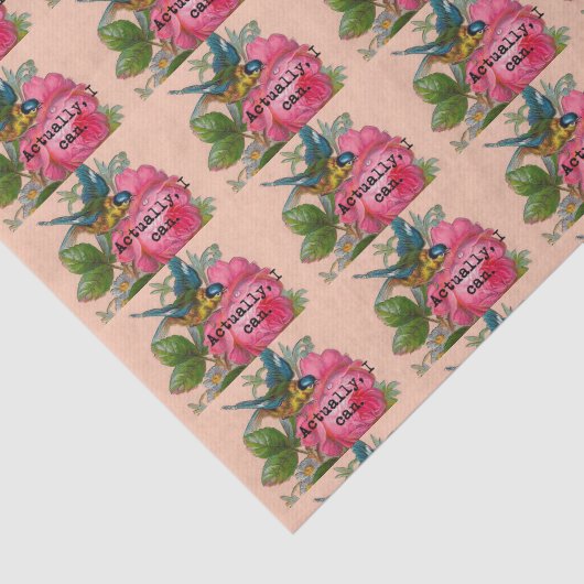 Feministisch  vogelweefselpapier tissuepapier (Detail)