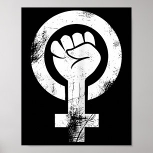 Feministisch Vrouw Symbool Weerstaan Fist Feminism Poster